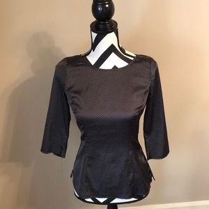 WHBM Silk Polka Dot Blouse